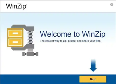 WinZip文件加密界面